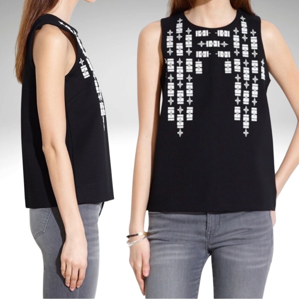 Madewell Stitchframe Ponte Tank Black XS
